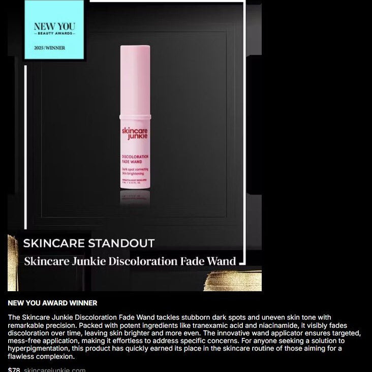 NEW YOU Beauty Awards 2025 Product Winners - Discoloration Fade Wand Wins Skincare Standout