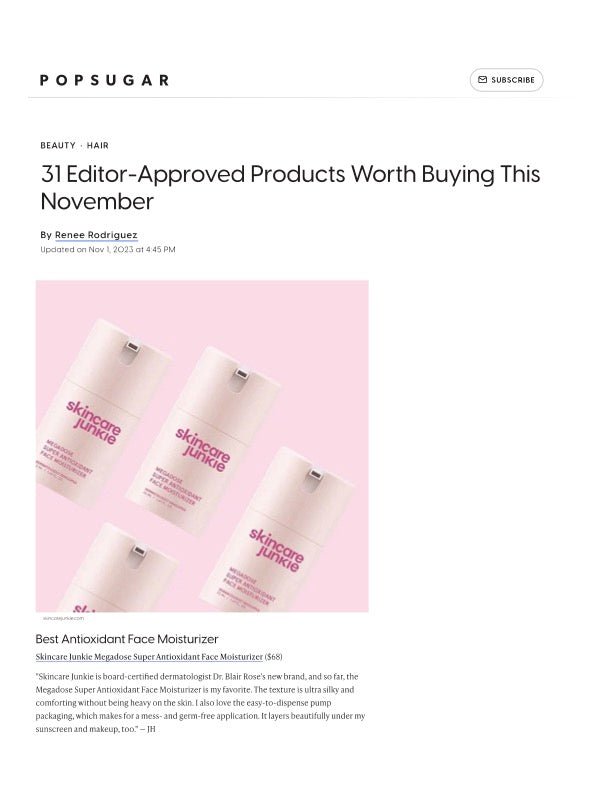 POPSUGAR: 31 Editor-Approved Products Worth Buying This November